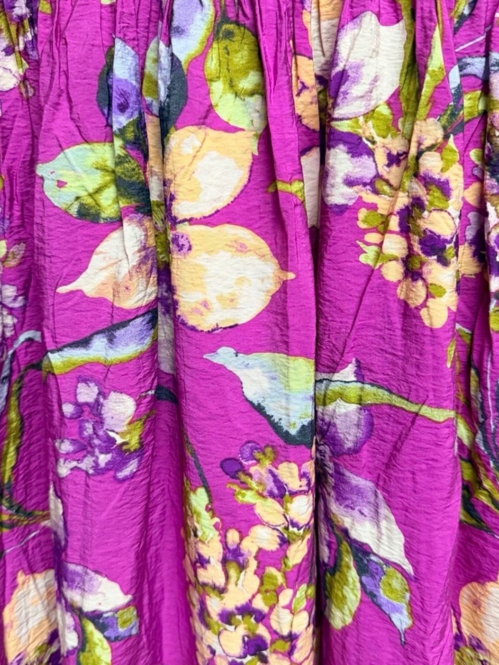 Rachel Zoe Purple Floral Shirred Maxi Dress - Picture 8 of 8